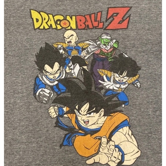 Dragon Ball Z Tee Old Navy Teen XL Heather Gray Anime Cartoon Graphic Geek Shirt - Picture 4 of 8